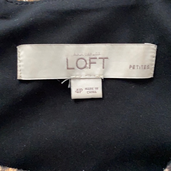 Loft animal print sleeveless dress. Size 4P - Picture 9 of 10